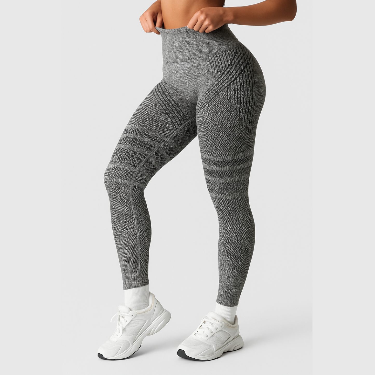 3D Leggings - Grau