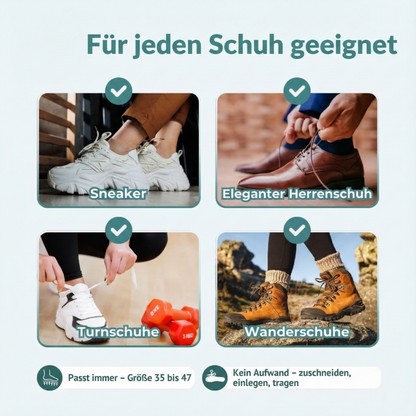 SkinnyGlow Magnetische Akkupressur Schuh Einlagen
